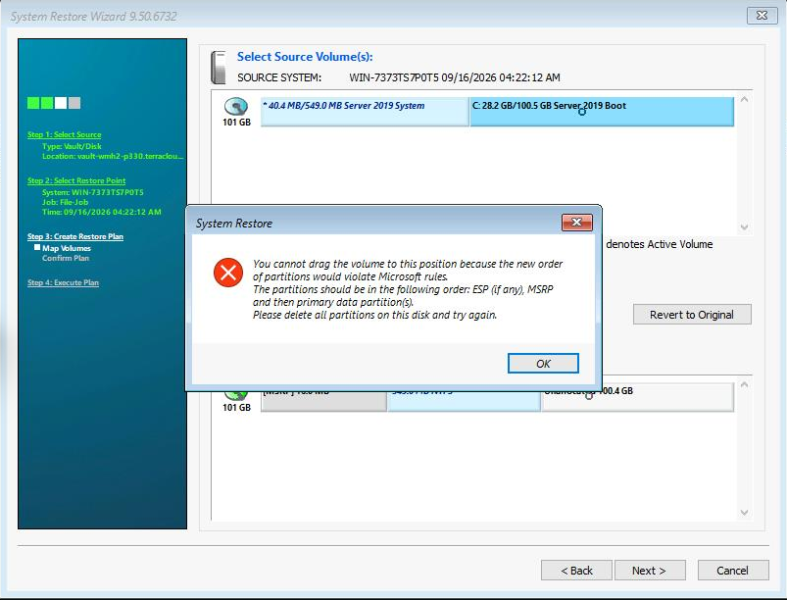 Datei:Backup-DE-BMR Restore-Konvertierung-Fehler.png